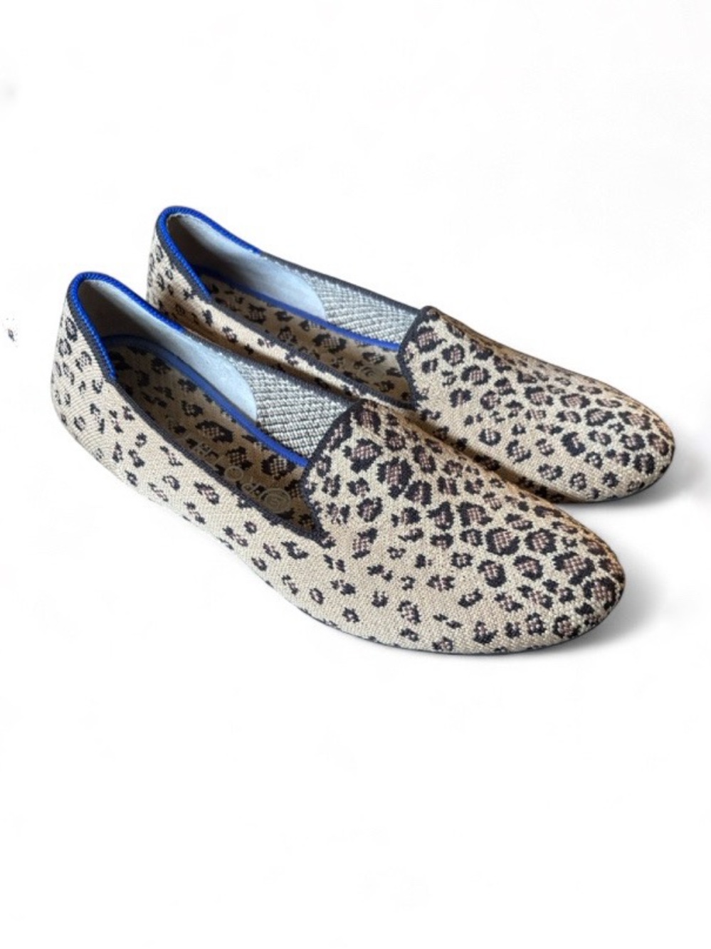 Rothy’s The Loafer Leopard Print Round Toe Slip-On Ballet Flats Size 11 Classic